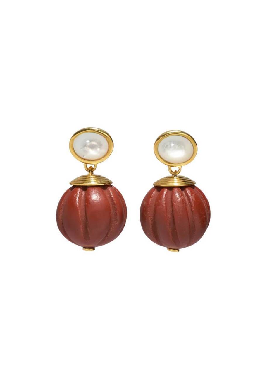 NEW LIZZIE FORTUNATO pepo drop earrings in gold